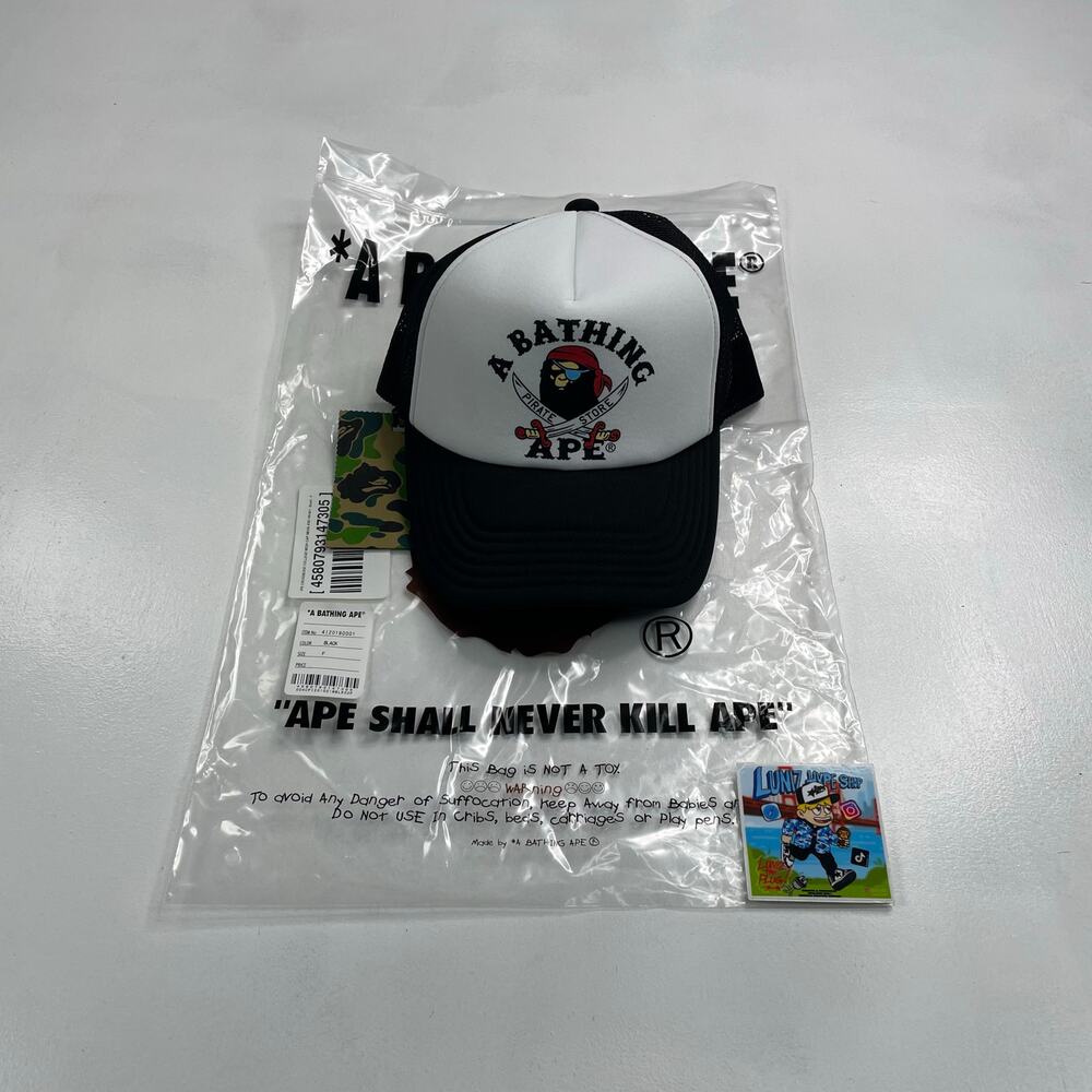 BAPE Pirate Store Logo Trucker Hat
